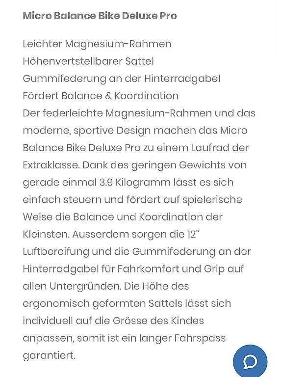 Micro Veicoli per bambini: Micro Laufrad Deluxe Pro – Usato da Zumikon venduto da stephiebirdy 2