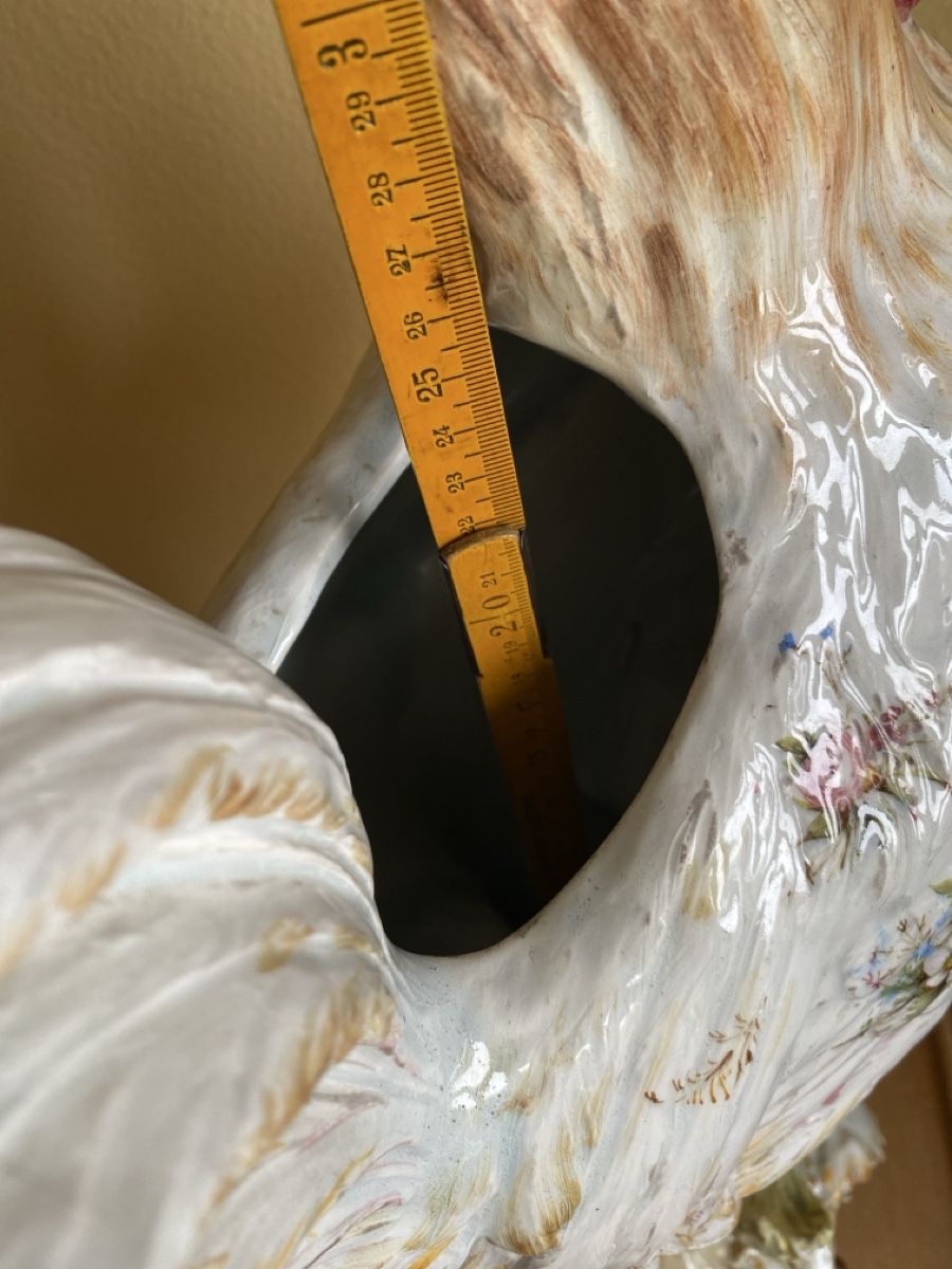 Vasi & Recipienti: Prunkvolle Vase Hahn Neo-Rokoko handbemalt – Usato da Luzern venduto da Gustav-33 5