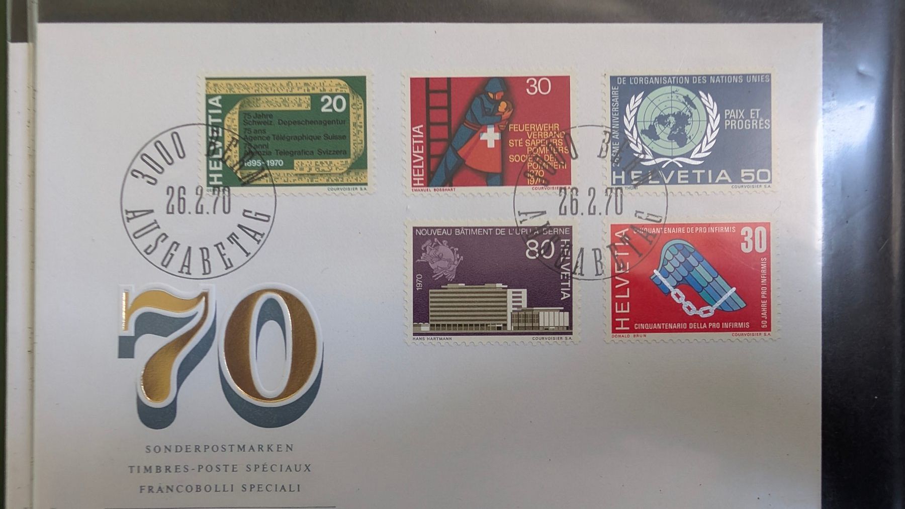 Tutti i francobolli: Briefmarkensammlung mit verschiedenen Schweizer Marken – Usato da Mogelsberg venduto da Martin122 1