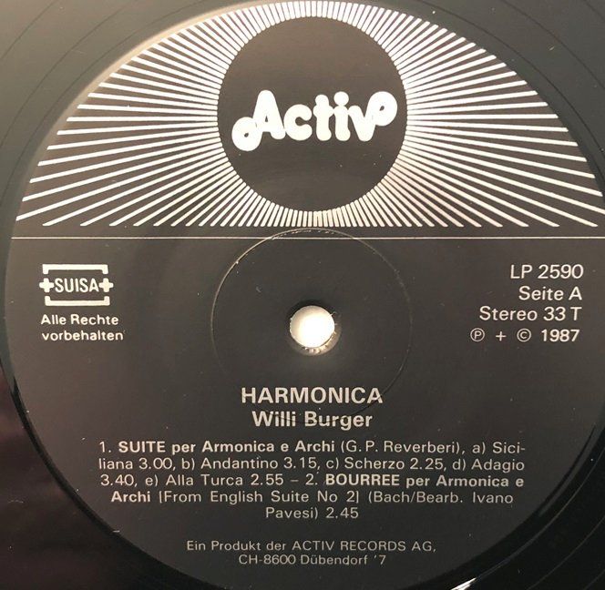 Schallplatten: Willi Burger - Harmonica (LP) – Gebraucht aus Grüningen von azulrojo 2