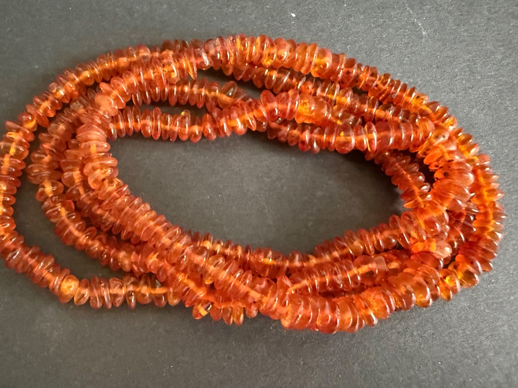 Catenine: Lange echte Bernstein Kette – Usato da Spiegel b. Bern venduto da Rogger72