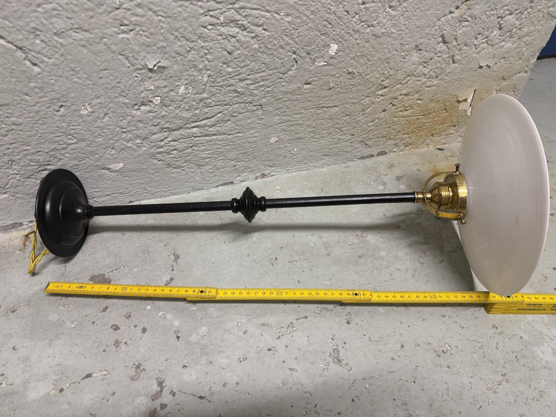 Lampadari & plafoniere: Original Jugendstil Pendelleuchte Eisen & Opalglas – Usato da Basel venduto da Roberto002 7
