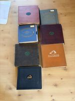 Sammlung Schellackplatten in Alben, gemischte Auswahl
