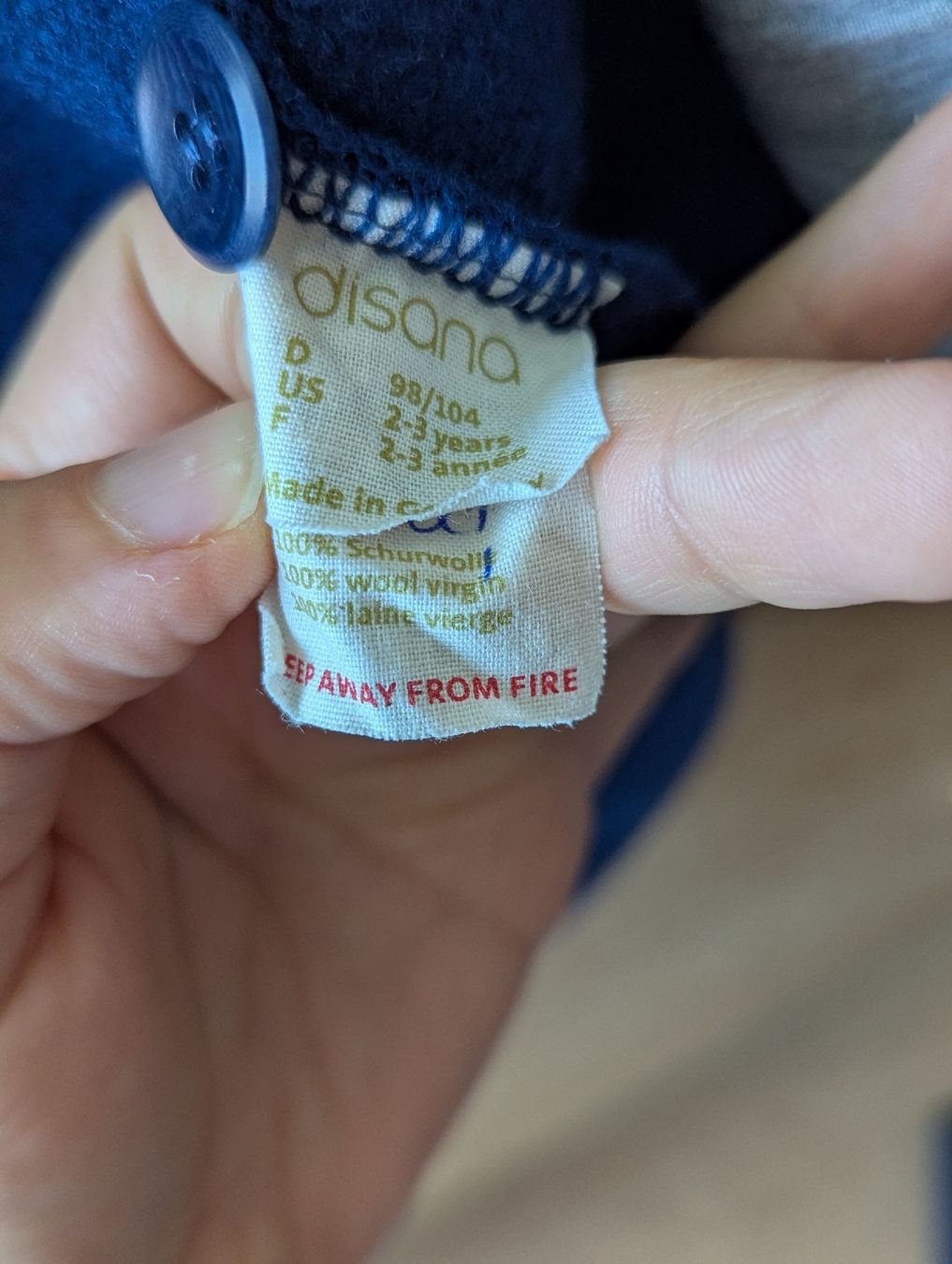 Disana Giacche & Cappotti: Disana Wolljacke, Grösse 98/104 cm – Usato da Zofingen venduto da Droni_A 2