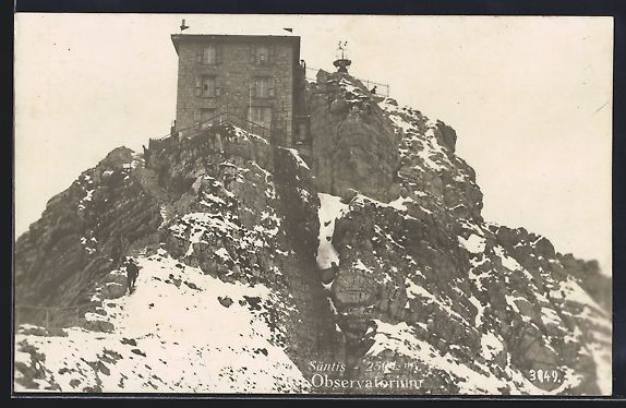 Cartes postales: AK Säntis, Observatorium auf dem Gipfel – D'occasion à Berlin par bartko-reher