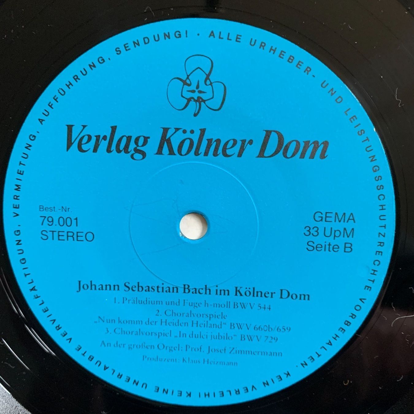 Dischi in vinile: Josef Zimmermann: Bach – Usato da Stans venduto da Abukadnezar 2