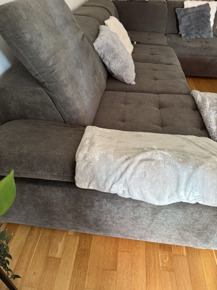 Divani: Sofa Wohnlandschaft U in Dunkelgrau – Usato da Uster venduto da dia_q97x 1