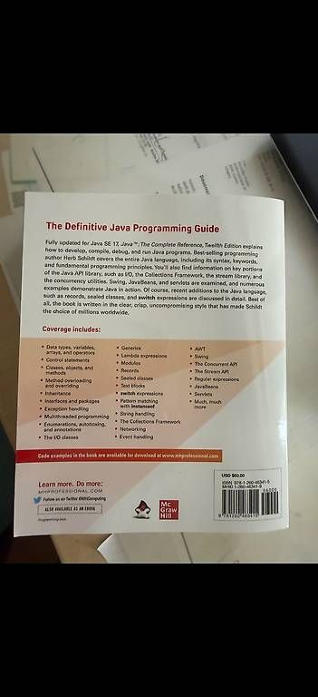 Bücher: Java - The Complete Reference Twelfth Edition – Gebraucht aus Zürich von leti_ 3