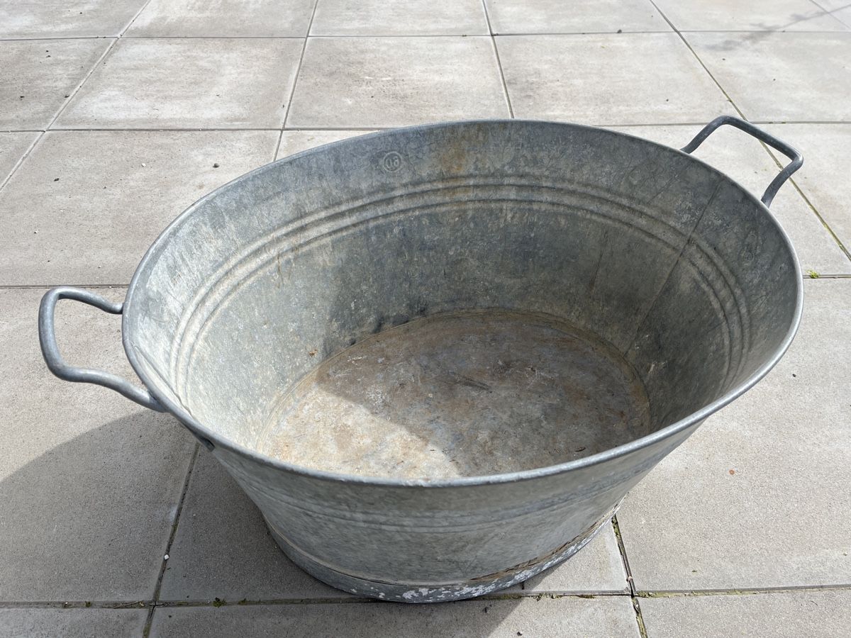 Sonstige Gartendekorationen: Zink Zuber/ Wanne - 60L – Gebraucht aus Weisslingen von