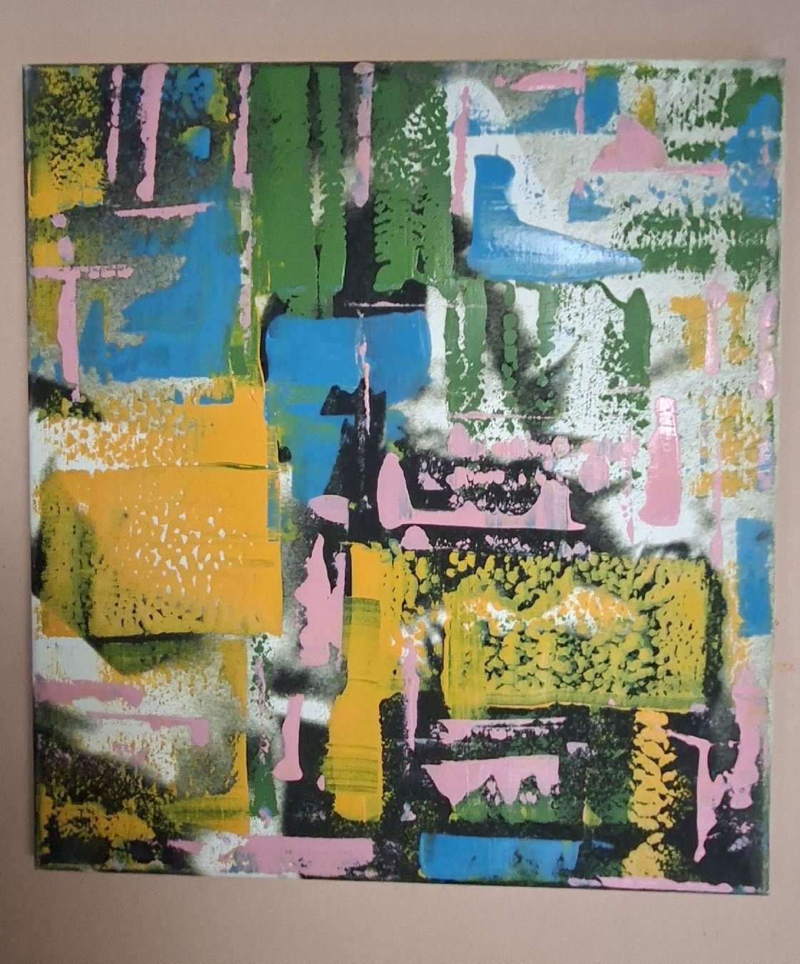 Dipinti: Gemälde Sommerfarben handmade 43×47 – Nuovo (secondo la descrizione) da Riehen venduto da Steinbock1970