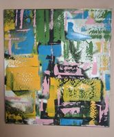 Gemälde Sommerfarben handmade 43×47