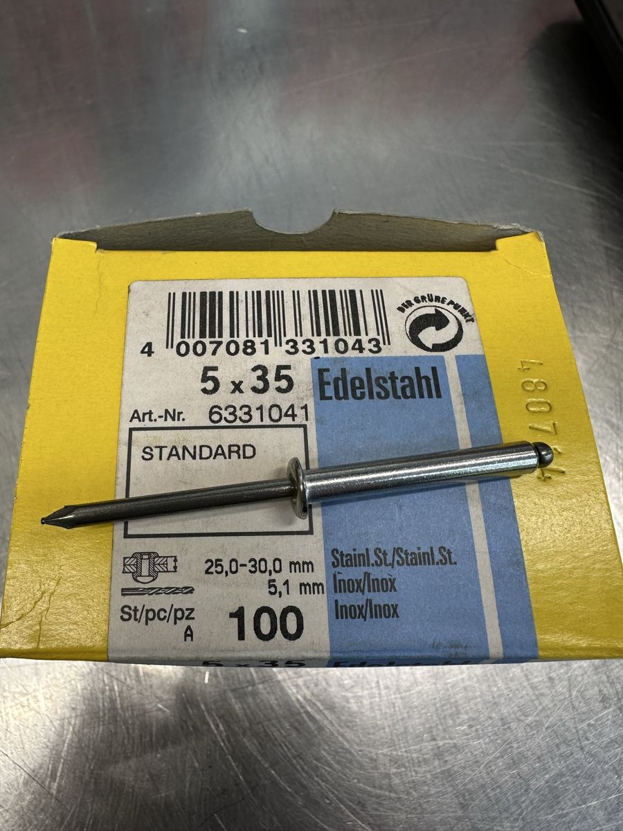 Tutti gli attrezzi: Blindnieten Edelstahl 4 Packungen – Nuovo (secondo la descrizione) da Schwende venduto da weesli 5