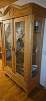Vitrine aus Massivholz, Kiefer, gebraucht, guter Zustand