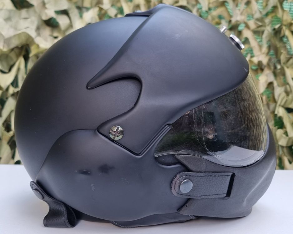 Osbe Gpa Aircraft Tornado Open Face Motorradhelm ARMY (Gebraucht