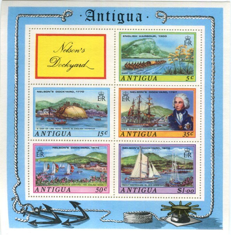 Tous les timbres: Block "Schiffe". Antigua und Barbuda – Neuf avec emballage d'origine à Basel par Butsch5