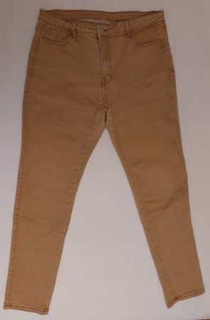 Bequeme Damen Stretch-Jeans, Gr. XXL, hellbraun, High Waist