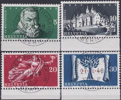 1948, Nr.281-284 Serie +Ersttags-Vollstempel, LUXUS! 300.-+