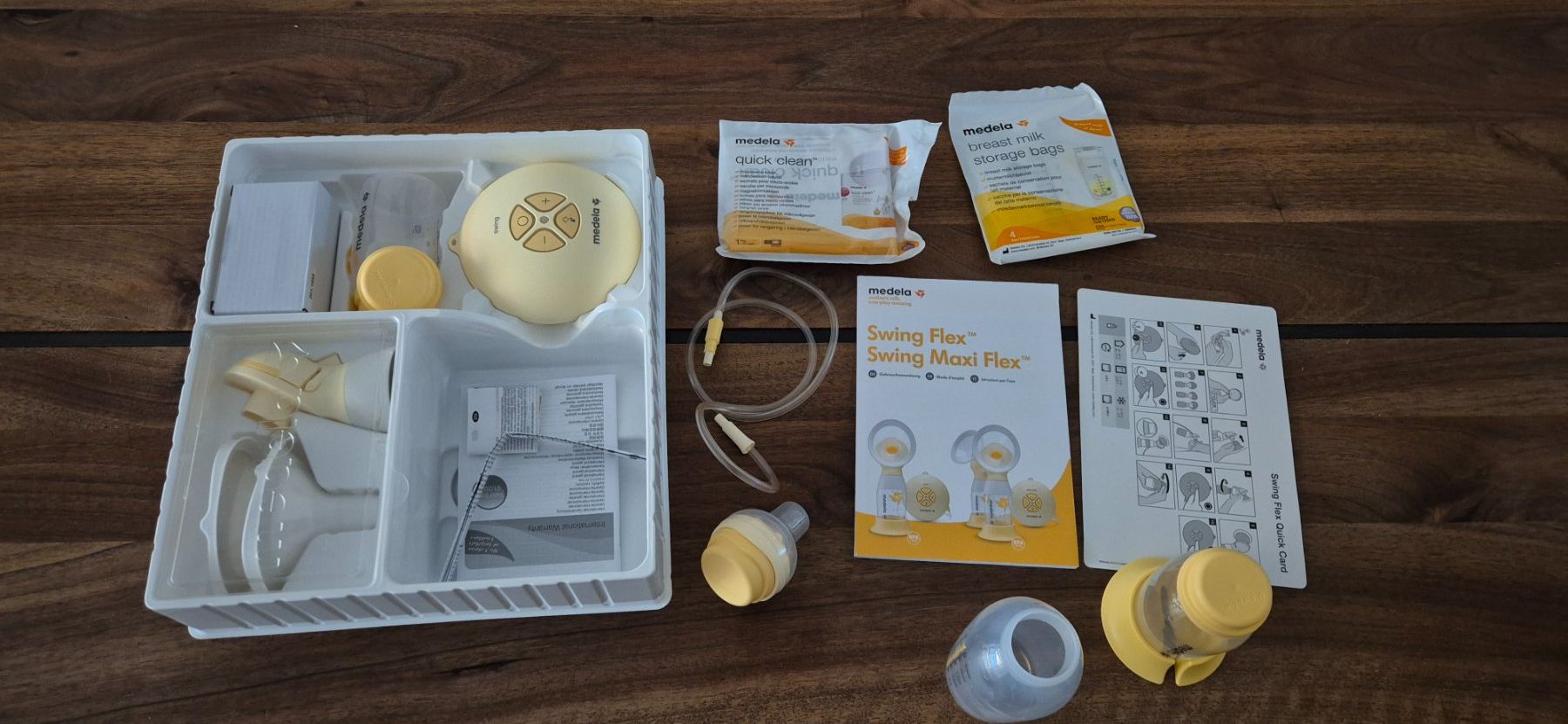 Medela Accessori per l’allattamento: Medela Swing Flex Doppelmilchpumpe – Nuovo (secondo la descrizione) da Rotkreuz venduto da Carbone_Bijou-Shop 2