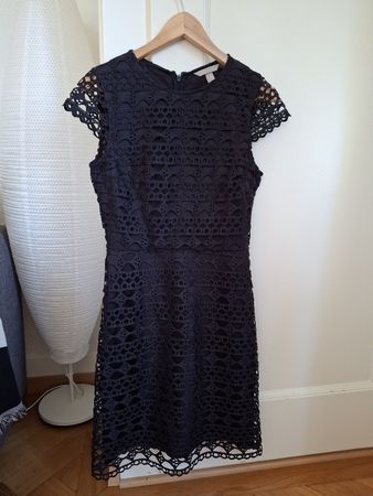 Robe en dentelle H&M bleu marine S