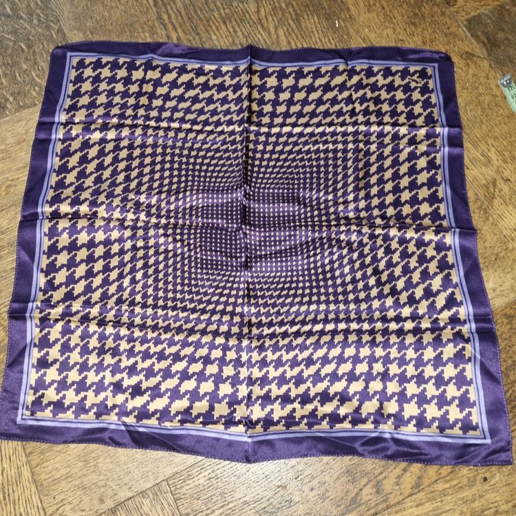 JL Jammes & Leufgen Foulard soie en TBEG vintage et authentique 52x55 cm