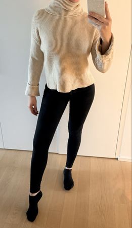 C&A Kaschmir Rollkragenpullover Gr. S gerippt beige warm