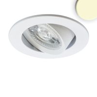 LED Einbaustrahler,  Weiss, IP42, 9 cm Ø