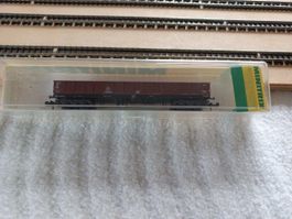 Minitrix Spur N Güterwagen   Hochbordwagen DB 4 achsig