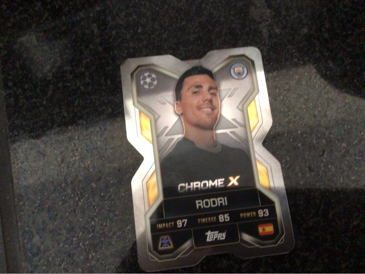 Topps Sammelbilder & Trading cards: Rodri chrome shield – Neu (gemäss Beschreibung) aus Brugg AG von Padmini
