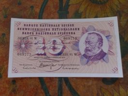 SUISSE  10  Francs  1974  (9273)  Billet