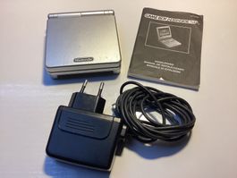 Nintendo Game Boy "ADVANCE SP SILVER“ Orig.Ladekabel/Anl.