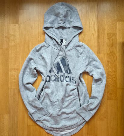 Y2K Style Adidas Sport ID Hoodie Grau (Gr. S)