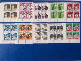 CH1973 - Zu 523-27 & 529-33 - blocs 4 - Luzern 1er j 30.8.73