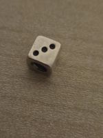 Charm-Anhänger Würfel, passt zu Pandora
