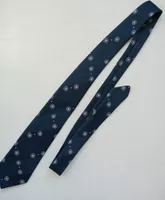 Elegante Herrenkrawatte, Dunkelblau mit Muster, Vintage