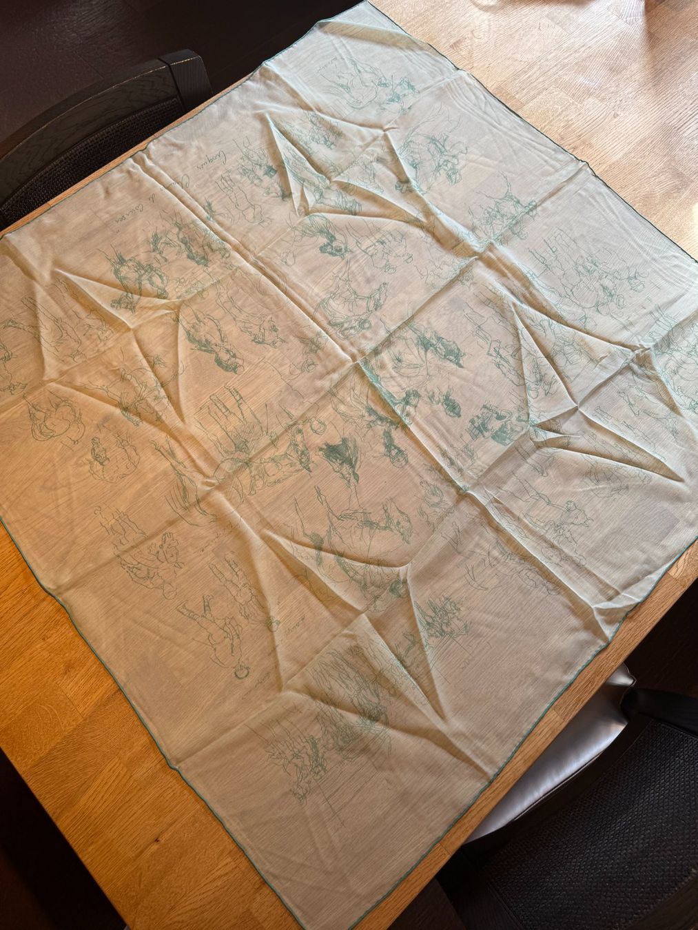 Hermès Foulards, Tücher & Schals: Hermes "Croquis Champs de Courses" 90 cm Mint – Neu (gemäss Beschreibung) aus Grund b. Gstaad von ReLuxe 3