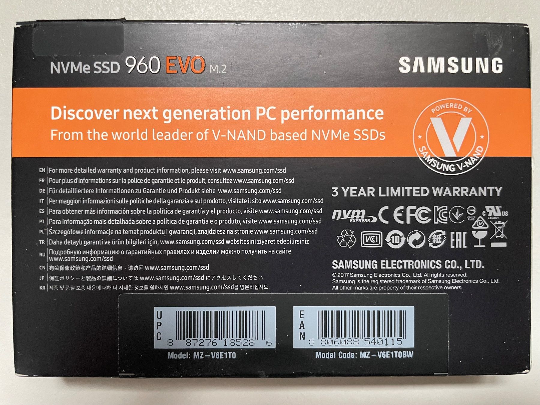 Samsung Dischi rigidi: Samsung 960 EVO M2 NVMe SSD 1 TB – Usato da Fislisbach venduto da gueselpeter 1