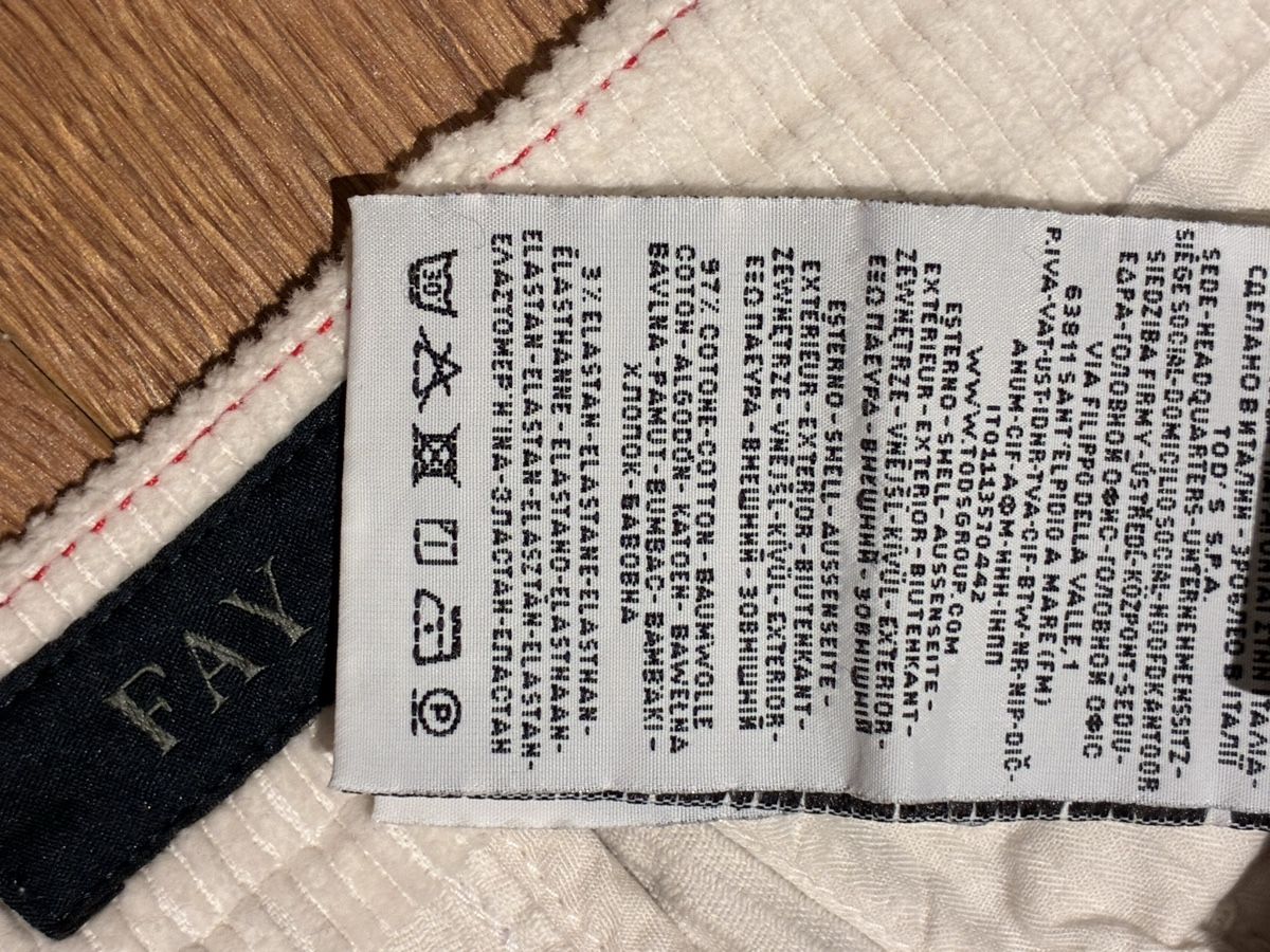 Pantaloni: Designer Cordhose von Fay – Usato da Wangen SZ venduto da el_paso08 4
