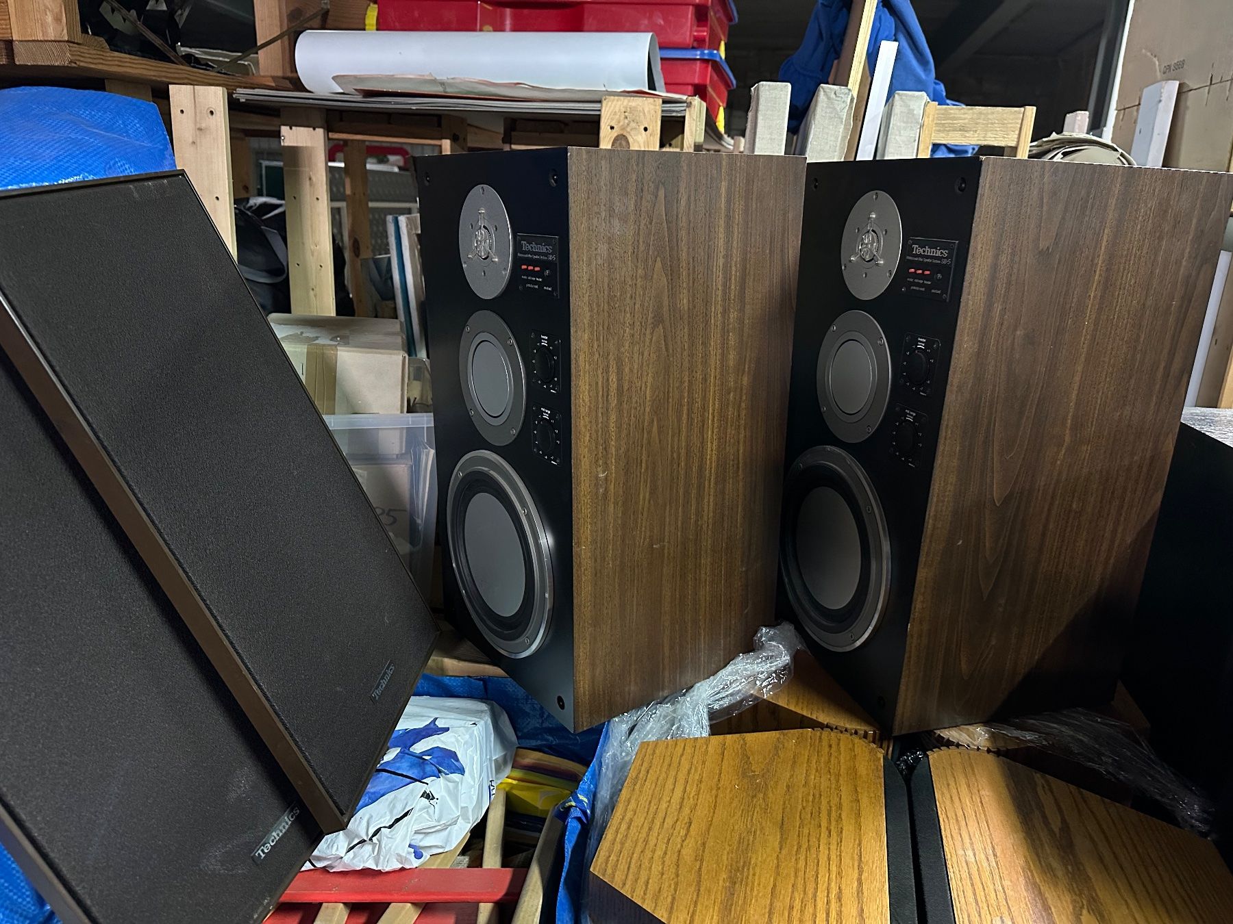 Technics Haut-parleurs: TECHNICS SB-5 / braun / super bespannungen /aus sammlung / – D'occasion à zuchwil par pamparam 5