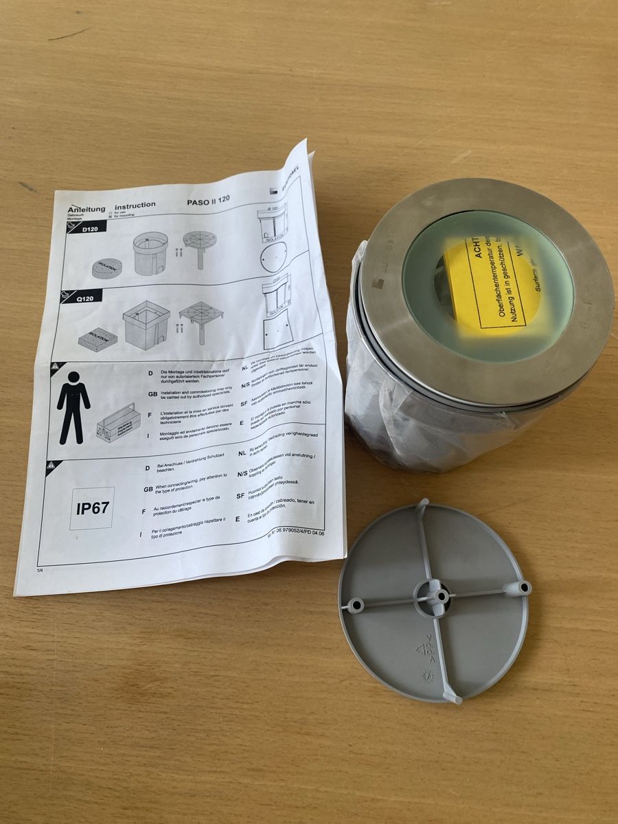 Lampade: Boden Einbaulampe NEUWERTIG – Nuovo e nell'imballaggio originale da Wittenbach venduto da kramerei.vanessa