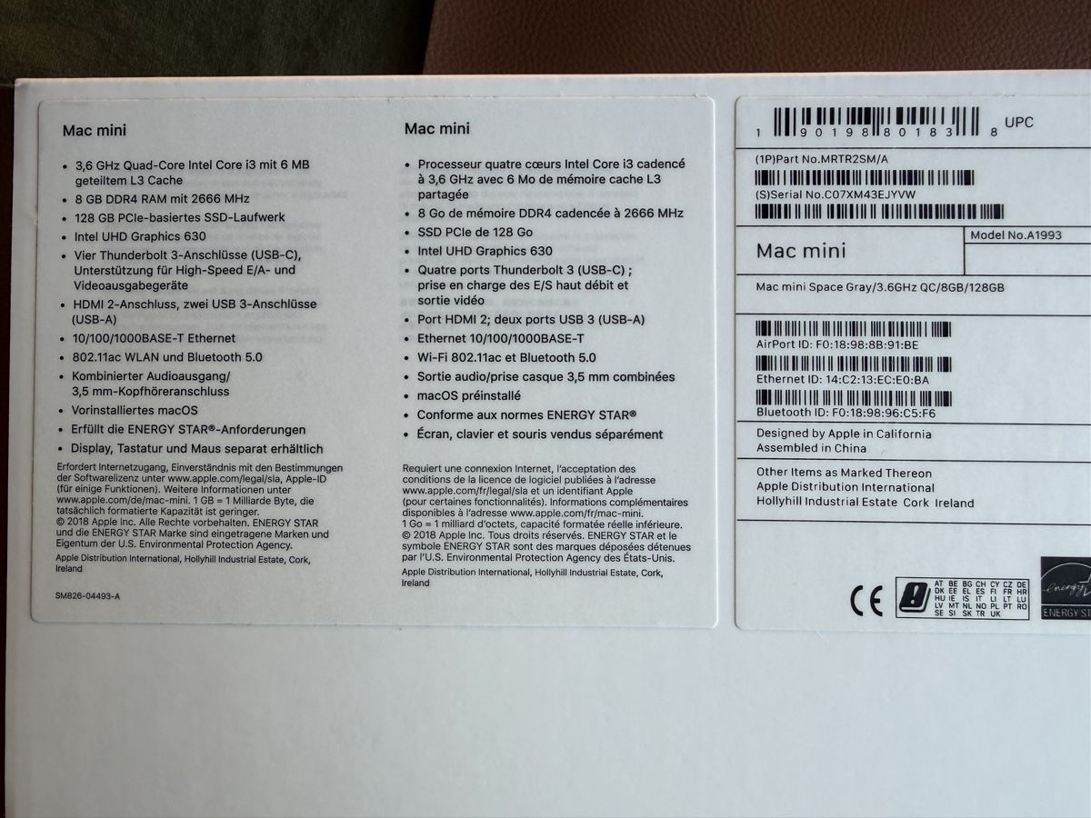 Apple PCs: Mac Mini 2018 i3 8gb 128gb – D'occasion à Blonay par markuzet 7