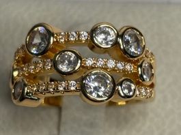 Bague bulle scintillante ✨