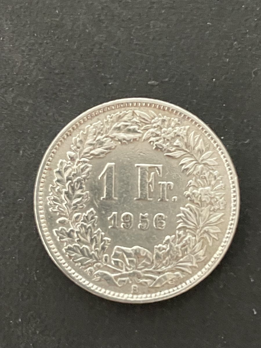 Alle Münzen: 1.- Silber CH Jahr 1956 – Gebraucht aus Meierskappel von Hala03 1