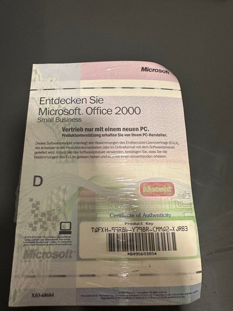 Microsoft Applications: Microsoft Office 2000 – D'occasion à Steinmaur par fiumicello01