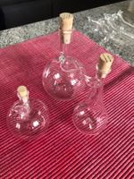 Für Sammler: 3 kleine Glas-Fläschchen