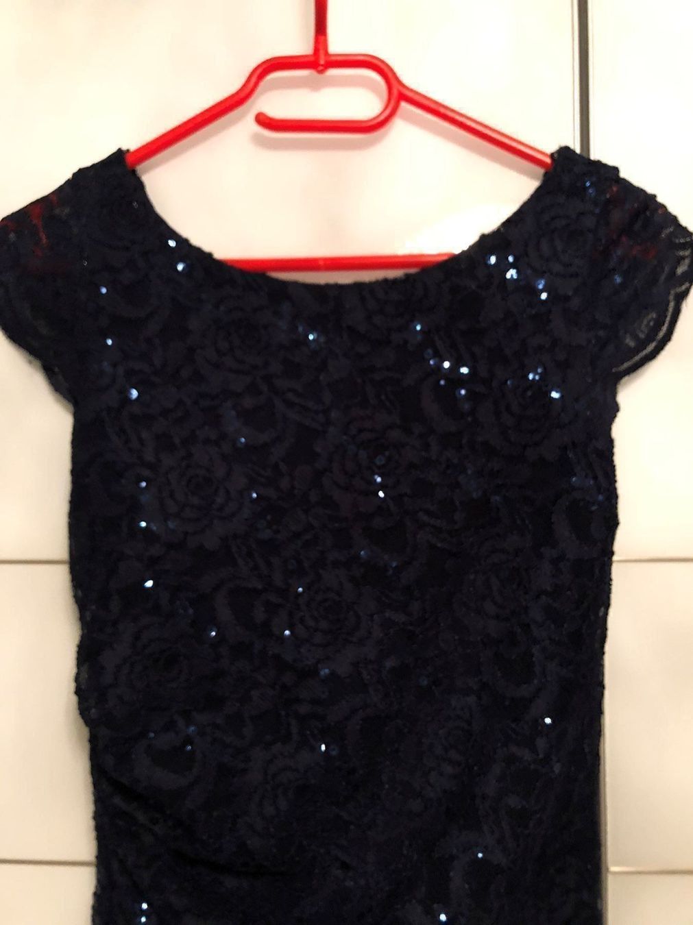 Vestiti: Cocktailkleid mit Pailletten blau – Nuovo (secondo la descrizione) da Staufen venduto da GiuliettaD 4