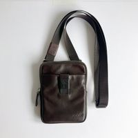 Joop! Leather Crossbody Bag – Dark Brown