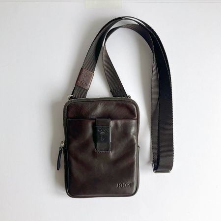 Joop! Leather Crossbody Bag – Dark Brown
