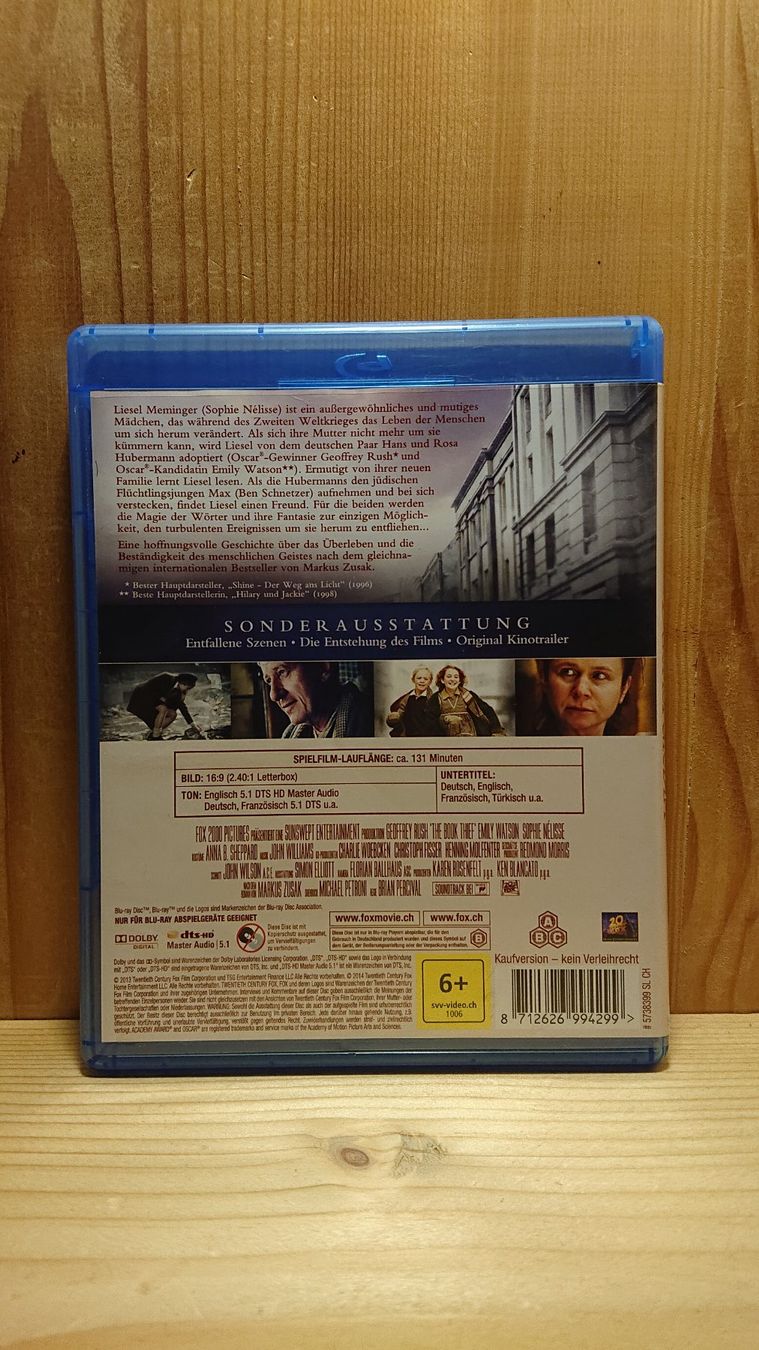 Tutti i DVDs: DIE BÜCHERDIEBIN BLU-RAY mit Emily Watson – Usato da Wilderswil venduto da Exebub 1
