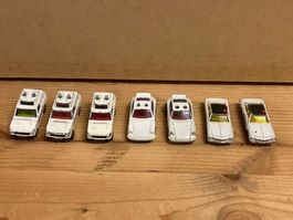 Konvolut 9: 7 vintage CORGI JUNIORS Polizei Autöli 70er