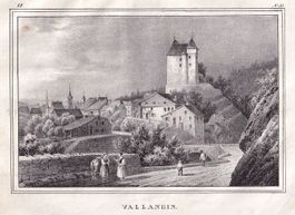 VALANGIN, LITHOGRAPHIE VON 1836-1845